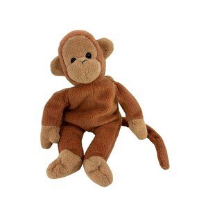 Ty Beanie Babies Bongo the Monkey 1995 Retired Beanbag Plush Toy Stuffed Animal